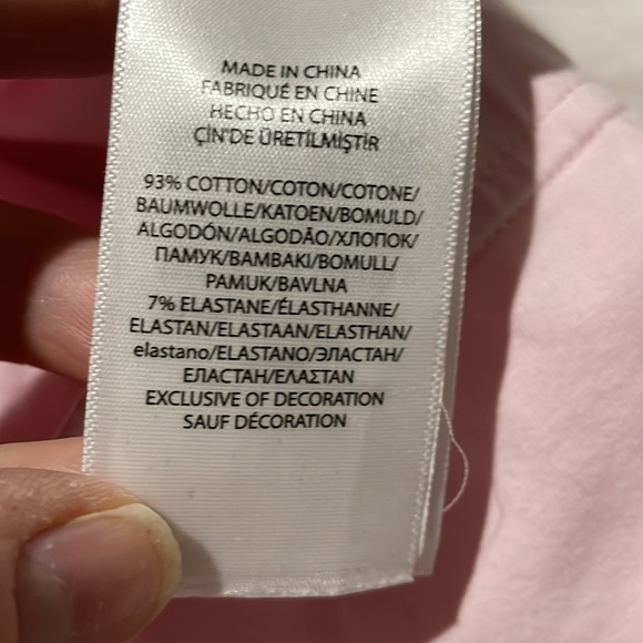 Ralph Lauren 5 pale pink legging floral embroidered with cold shoulder pink top - Picture 5 of 12